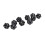 Lightweight 10PCS Black Polyhedral 20-Sided Dice for Endless Fun 1