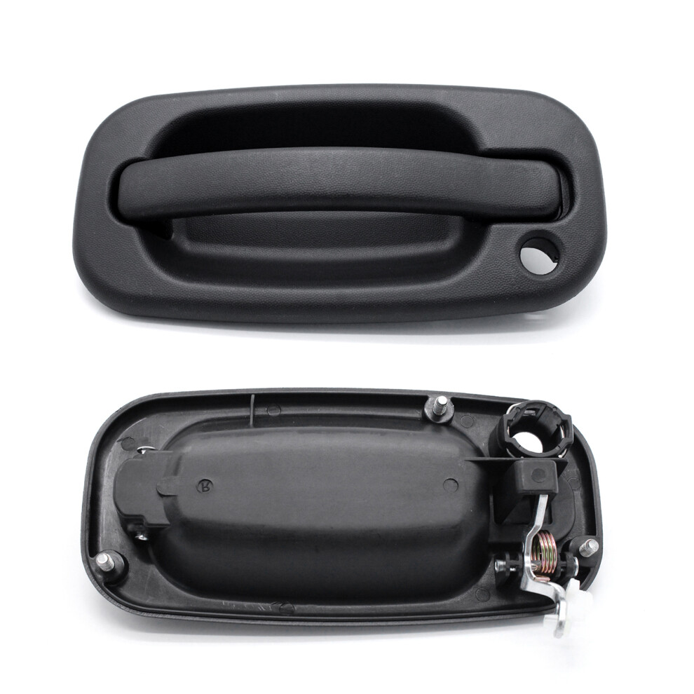 2Pcs Exterior Door Handles For Chevy Silverado 1999-2007 Replacement Black 8421337681366
