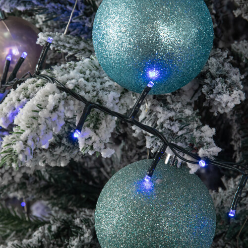 15.5m 600 LED Colour Changing Christmas String Lights in White to Blue 1