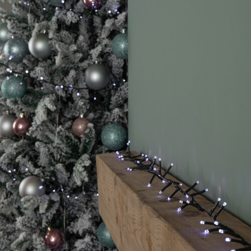 15.5m 600 LED Colour Changing Christmas String Lights in White to Blue 2