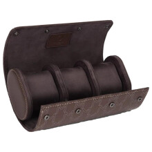 Modalo - 310391 - Uhrenrolle voor 3 Horloges - mahonie-bruin - Optimus