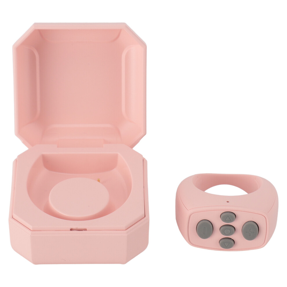 Bluetooth Remote Control Ring 10M, 200Mah With Charging Compartment Pink 4671337683110