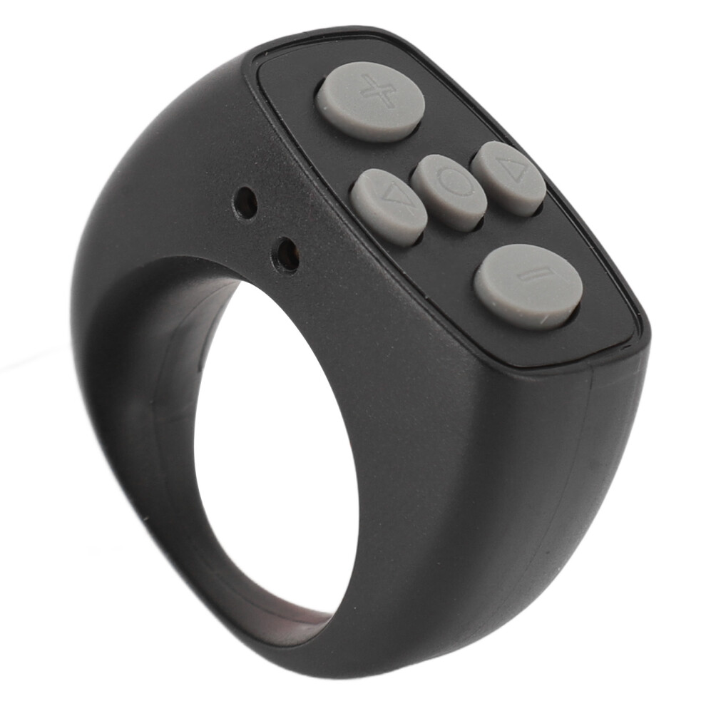 Bluetooth Remote Control Ring 10M With 200Mah Charging Compartment, Black 8761337683138