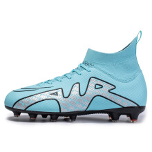 (CK15-C-Blue, 42) Men's Soccer Shoes Children‘s Football Boots TF/FG Outdoor Grass Proffesional Anti-Slip Soccer Shoes New Arrival 2022 Sneakers