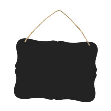 Double-Sided Wooden Plaque Wall Decor Two-Piece With Linen String Hanging For Creative Messages And Home Or Event Sign