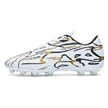 (723-C-White, 43) Youth Boys Girls Sports Soccer Football Shoes Cleats High Quality Turf Lightweight Durable Traction Outdoor Training Non Slip