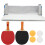 Table Tennis Set Portable Telescopic Net Rack 4