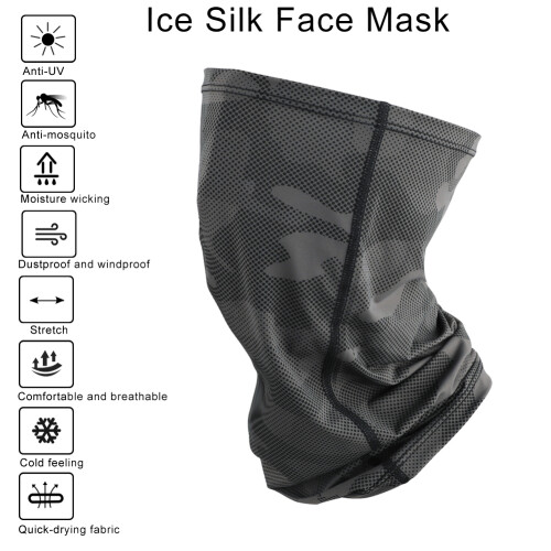 Sunscreen Neck Gaiter Ice Silk Nylon Quick Dry 2