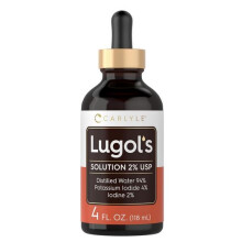 CARLYLE Lugol's Iodine (2%) Solution, 4 fl oz (118 mL) Dropper Bottle