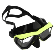 Tauchmaske mit Schnorchel Wasserdicht, Anti-Beschlag, UV-Schutz, gehärtetes Glas, Schnorchelbrille für Erwachsene, Männer und Frauen, fluor