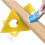 Pyramid Stand Painter Plastic Pyramid Yellow Cone Stand Painter's Pyramids Cabinet Doors Support Stand 3