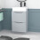 NES Home Nes Home 500mm Matte Grey Bathroom Vanity Unit, Worktop With Square Bowl Basin 2