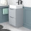 NES Home Nes Home 500mm Matte Grey Bathroom Vanity Unit, Worktop With Square Bowl Basin 3