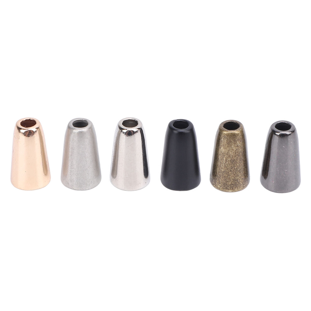 6Pcs Metal Bell Stoppers Conical Rope End Locks 9121376292347