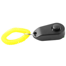 Hundetraining Clicker Interaktiver Quietscher Bequemer Universal-Trainings-Clicker Ring für Hunde Katzen Schwarz