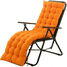 (175x48x8cm, Orange) Outdoor Garden Sun Lounger Sunbed Daybed Pad Cushion Fabric Comfortable Cushion Rattan Seat Pad (Including Cushion Only)