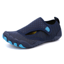 (HY-A028-Dark Blue, Eur 35) Kid Barefoot Shoes Quick Dry Aqua Shoes Non-slip Summer Beach Slipper Children Sneaker Swimming Slippers Surfing Wading Footwear