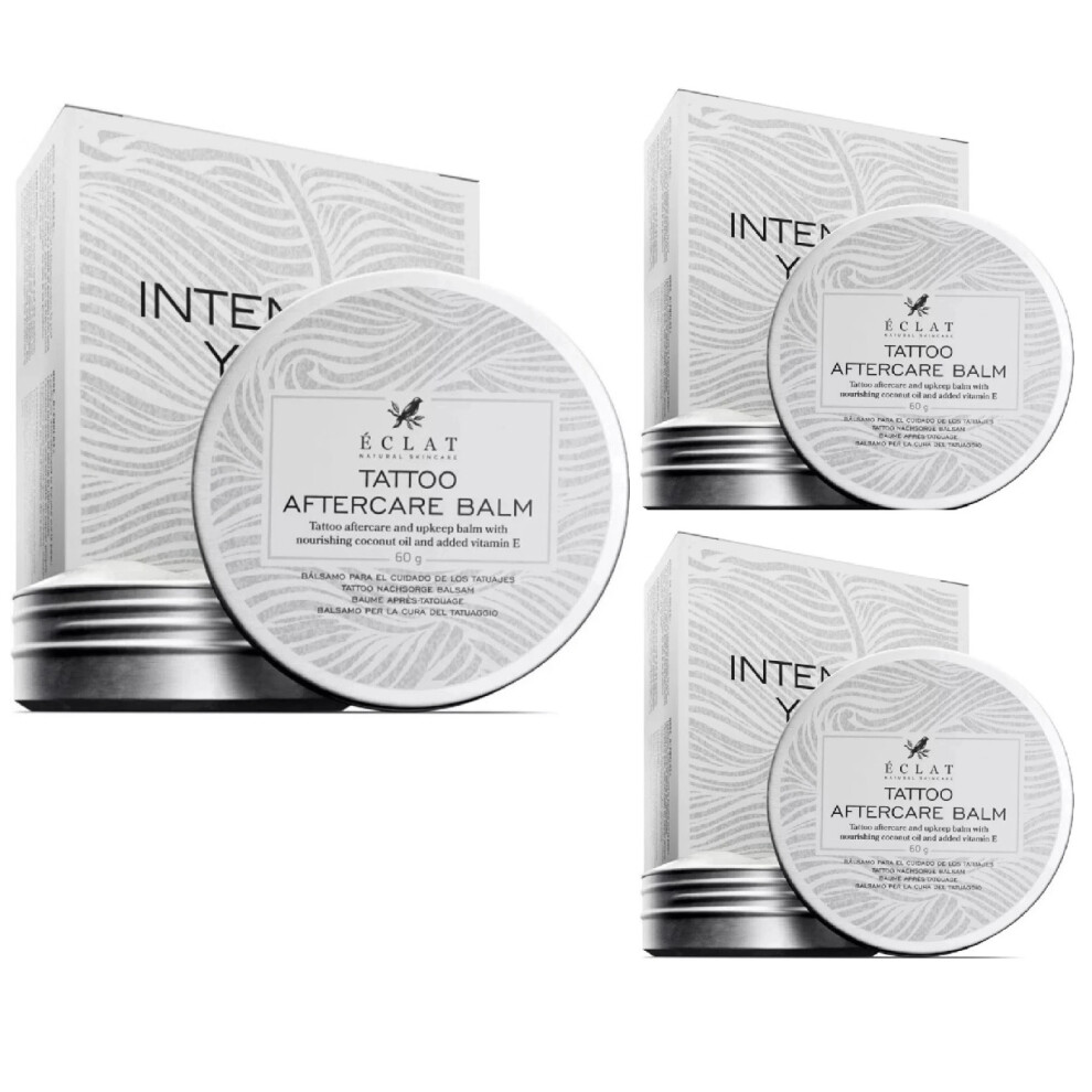 Eclat 3X Tattoo Aftercare Balm 60G With Coconut Oil & Vitamin E