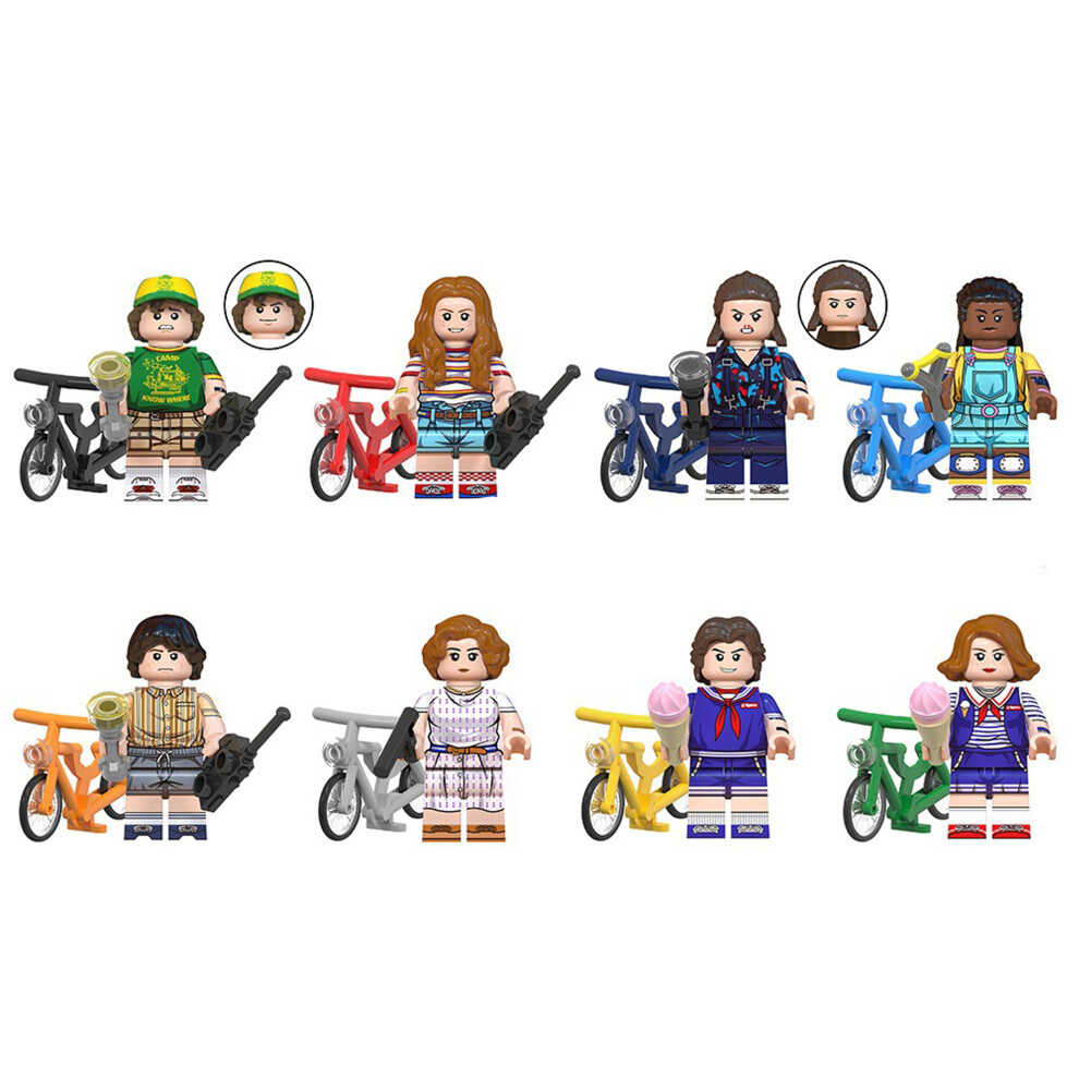 Bonxaif (8Pcs-A) 8Pcs New Stranger Things Minifigure Kids Toys Fit Lego