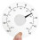 Thermometer Temperature Transparent Clear Outdoor Window Thermometer Clock Weather Tool 4
