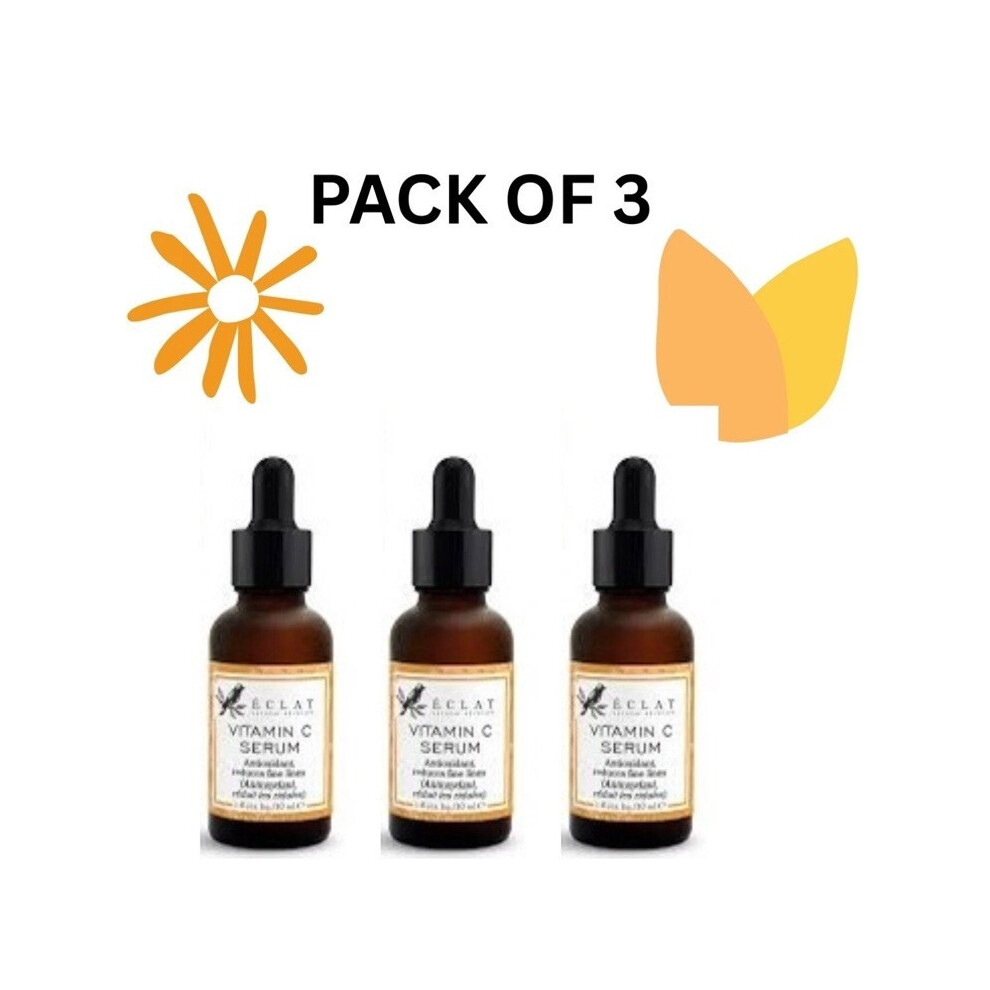 Eclat 3X Vitamin C Face Serum With Hyaluronic Acid, Retinol & Vit E