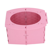 Kleinkind-Toilettentragbare PP zusammenklappbar Baby-Toilette für Camping, Reisen, Langstreckenfahrten Pink