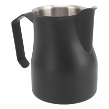 Milk Pitcher 304 Stainless Steel Spout 350ml Matte Black for Coffee Latte