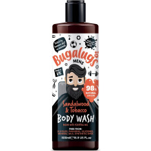 (Sandalwood & Tobacco Body Wash) BUGALUGS Mens Shower Gel Natural Body Wash for Men