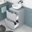 NES Home Nes Home Matte Grey 500mm Freestanding Vanity Round Ceramic Countertop Basin 6
