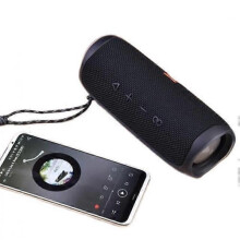 (Black)Flip 5 Portable Bluetooth Speaker Kaleidoscope Wireless Mini Speaker Bass Gift