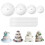 Multi-Layer Cake Supports Set with 12 Pieces Cake Dowels Rods for Tiered Cake, 4 Tier Cake Separator Plates 4