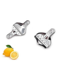 Lemon Slice Squeezers Set 4pack - Stainless Steel Manual Juicer Lemon Wedge Clips Silver