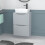 NES Home Nes Home 500mm Matte Grey Drawers Vanity, Worktop & Square Rounded Corner Basin 1