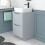 NES Home Nes Home 500mm Matte Grey Drawers Vanity, Worktop & Square Rounded Corner Basin 3