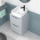 NES Home Nes Home 500mm Matte Grey Drawers Vanity, Worktop & Square Rounded Corner Basin 4