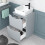 NES Home Nes Home 500mm Matte Grey Drawers Vanity, Worktop & Square Rounded Corner Basin 5