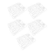 5 Pack Transparent Action Figure Stand Set for 1/144 Models, Easy Assemble