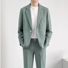 (4XL)Autumn Winter Men's Suit Blazer Slim Fit Casual Formal Clothing