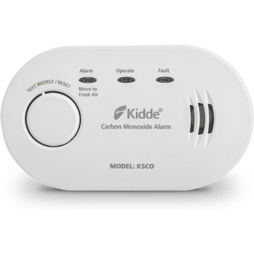 KIDDE Kidde 5CO Carbon Monoxide Alarm with Batteries, 10 Year Sensor Life