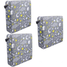 (32x32cmx2pcs, Bluex3pcs) 3 pcs Children Pad Table Detachable for Lift Booster Seat Baby Heightening Dining Cushion Chair Kids Increasing