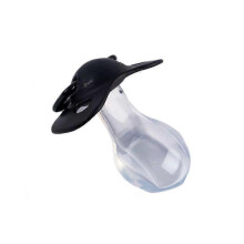 (Black) Big Size Food Grade Silicone Nipples Soft Feeding Nipples Adult Baby Pacifier