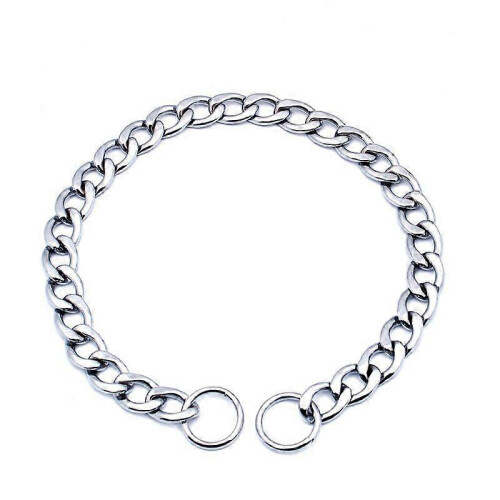 (60cm) Dog Chain Collars Strong Metal Dog Choker/ Iron  No Pull Pet Collar Chain 2