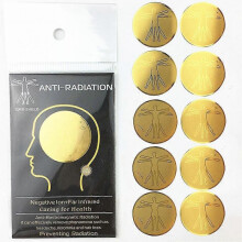 10pcs Anti Radiation Negative Ions Mobile Phone Protector Sticker EMF Paster