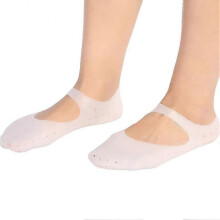 (L, white) Silicone Socks, Tear-resistant Socks,foot Tear Protection, Foot Care Tool, Against Dry Heel (m White)