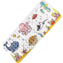 Bath Mat for Kids - (100cm X 40cm) Sea Animal Bath Mat with  200 Suction Cups Gift