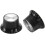 Guitar Knobs 2 Volumes And 2 Tones Silver Top Hat Bell 2