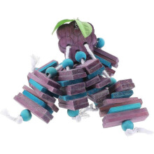 Bird Shredding Toys Parrot Chewing Toy Wood Blocks Bird Shredding Toy Hanging Swing Bird Cage Accessory for Parakeet Cockatiel Conures Finches Budgie