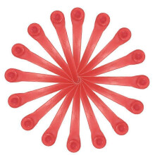 (Green) 100PCS Plastic Blades 70MM Replacement Blades For Garden Grass Trimmer Easycut Li-18/23r