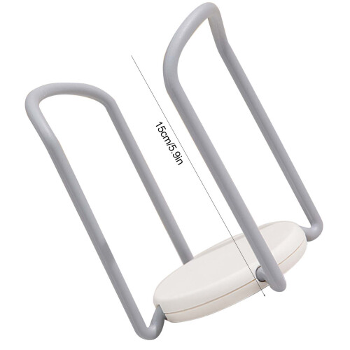 Multi-Functional Retractable Bowl Organizer Dish Drying Rack, Grey & White 2