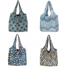 Collapsible Shopping Bag, 4 Pieces Reusable Shopping Bags Shopping Bags Foldable